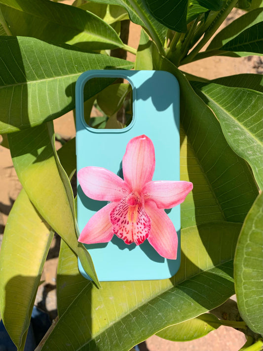 Pink orchid adhesive