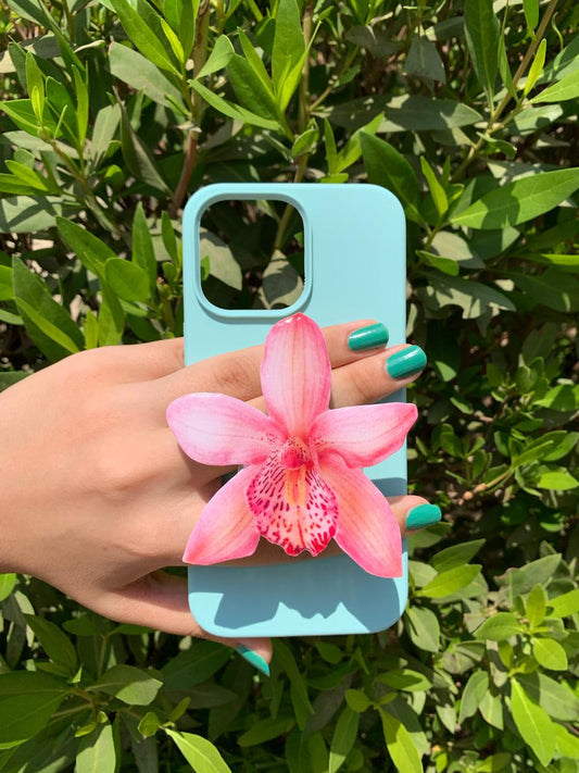 Pink orchid adhesive