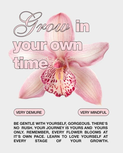 Pink orchid adhesive